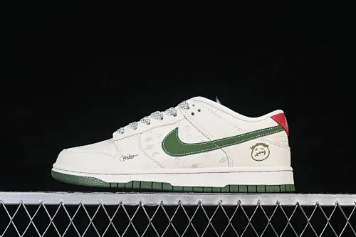 All Categories Nk SB Dunk Series Nk SB Dunk Low High-end Customized Low-top Shoes Nike SB Dunk Low Ghostface Collaboration Milky White Matcha Green High-end Customized Low-top Casual Shoes DS6608-018